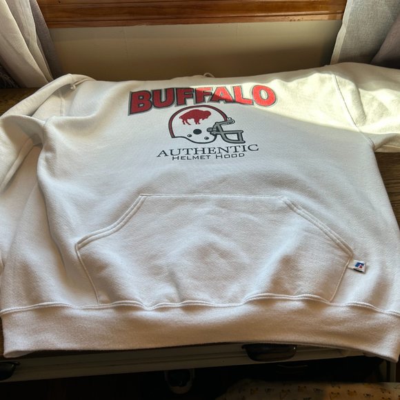 Buffalo Bills Authentic Helmet Hood - Pullover Hoodie - Picture 12 of 16